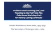 Problem Based Learning (PBL) and ‘Reacting to the Past’ Role Play … · 2014-03-10 · British Withdrawal from India, 1945‐1947 The Secession of Katanga, 1960 –1965 Problem