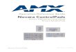 Operation/Reference Guide Novara ControlPads · as the AMX lighting products are under warranty. AMX also guarantees the control of dimmable loads that are properly con-nected to