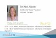 Ms Mel Abbott - GP CME north/Fri_Room12_1630_Abbott... · Ms Mel Abbott Certified NLP Master Practitioner Empower Therapies 16:30 - 17:25 WS #81: Anxiety and Depression - Alternatives
