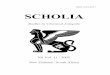 SCHOLIA - The Classical Association of South Africa2002).pdf · The Moria in Martial's Epigrams, with Emphasis on 12.93 55 Michael Garmaise From Pompey to Plymouth: The Personification