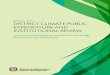 Synopsis of the DISTRICT CLIMATE PUBLIC EXPENDITURE AND ...€¦ · This brief synopsis presents the findings of the district climate public expenditure and institutional review (d-CPEIR)