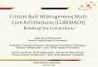 CUstom Built HEterogeneous Multi- Core …graal.ens-lyon.fr/~abenoit/hcw2010/slides/saravanan.pdfCUstom Built HEterogeneous Multi-Core ArCHitectures (CUBEMACH): Breaking the Conventions