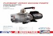 JB INDUSTRIES Series Vacuum Pump Instructions.pdf · jb industries. tm. platinum ® series vacuum pumps. operating instructions & parts manual. 2-stage, direct drive. 800.323.0811