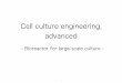 Cell culture engineering, advanced...2017/11/09  · Bioreactor consideration for animal cell culture •Well-controlled homogenous environmental conditions (temperature, pH, DO, etc.,)