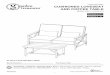 CUSHIONED LOVESEAT AND COFFEE TABLEpdf.lowes.com/installationguides/769455766564_install.pdfCUSHIONED LOVESEAT AND COFFEE TABLE MODEL #SC-K-315DF/2-O Français p. 8 Español p. 16