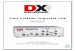 Time Variable Sequencer Unit - DX Engineering · - 3 - Introduction The DX Engineering TVSU-1A Time Variable Sequencer Unit is a microprocessor-based transmit/receive control signal