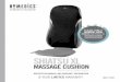 2-YEAR LIMITEDWARRANTY - HoMedics€¦ · SHIATSU MODE To activate the shiatsu massage, press the “SHIATSU” button. There are 2 modes to choose from – synchronous and asynchronous