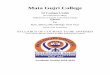 Mata Gujri College · MMB-308 Summer Training & seminar 50 2 MMB-409 Research project (Experimental work ) 100 7 ... sterilants and fumigation), phenol coefficient, antibacterial