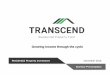 Growing income through the cycle - transcendproperty.co.za€¦ · Growing income through the cycle. FORWARD-LOOKING STATEMENTS Certain statements made in this document constitute
