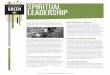 SPIRITUAL LEADERSHIP - Equip · Spiritual leadership is a blending of natural and ... and therefore reach their highest effectiveness when employed in the service of God and for His