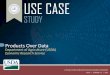 USE CASE - Amazon S3 · USE CASE STUDY: Department of Agriculture (USDA) Economic Research Service / 1 Products Over Data Department of Agriculture (USDA) Economic Research Service