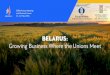 Belarus - delegate.com · Total stretch of roads in use: 5 490 km 75 000 km logistic centers 20 railway lines highways Transport and logistics infrastructure