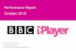 Performance Report October 2018 - BBCdownloads.bbc.co.uk/mediacentre/iplayer/iplayer... · Data issues to note •Figures for Sky are undercounted in June 2017 by approximately 0.5m