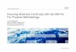 Ensuring Business Continuity with the IBM Fit For Purpose ... - Ensuring... · Business Continuity customer situation: a rchitectural trend for CA & DR 2 sites 2 physical sites 3