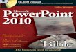 CD-ROM Included Faithe Wempen PowerPoint 2010 · self-employed presentation specialist and PowerPoint trainer and consultant. Echo has been the author and technical editor on several