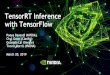 March 20, 2019 TensorRT Inference - Nvidia TensorRT Inference with TensorFlow Pooya Davoodi (NVIDIA)