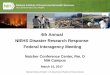 Disaster Research Response Project Interagency Briefing · Overview of the NIH Disaster Research Response (DR2) Program 1. Improved access to data collection tools for researchers