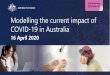 Modelling the current impact of COVID-19 in Australia · of modelling using Australian data to establish current state of the epidemic, known as “nowcasting” What this means •