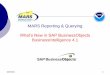 MARS Reporting & Querying · What’s New in SAP BusinessObjects BusinessIntelligence 4.1 . 4/20/2015 2 Overview This document highlights noticeable new features of version 4.1 of