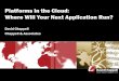 Platforms in the Cloud: Where Will Your Next Application Run?€¦ · Platforms in the Cloud: Where Will Your Next Application Run? David Chappell Chappell & Associates. Defining
