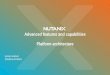 Advanced features and capabilities Platform architecture · 2019-03-14 · Nutanix Data at Rest Encryption Portfolio Self Encrypting Drives Nutanix Nodes External Key Manager Regular