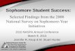 Sophomore Student Success · Keys to student success: A look at the literature. In Hunter, M.S…. [et al], Helping sophomores succeed: Understanding and improving the second-year
