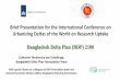 Brief Presentation for the International Conference on Urbanizing Deltas … · 2016-03-02 · Brief Presentation for the International Conference on Urbanizing Deltas of the World