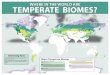 WHERE IN THE WORLD ARE TEMPERATE BIOMES? · 2019-01-18 · life. Temperate biomes have distinct seasonal temperature variations. Plants in these areas become dormant for the winter