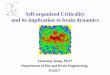 Self-organized Criticality and its implication to brain dynamicsraphe.kaist.ac.kr/lecture/lecture note/(Brain Dynamics 10... · 2016-06-09 · Self-organization vs. entropy • The