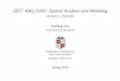 GIST 4302/5302: Spatial Analysis and Modeling - Lecture 1 ... GIST 4302/5302: Spatial Analysis and Modeling
