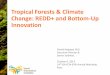 Tropical Forests & Climate Change: REDD+ and Bottom-Up ... · Replicating Brazil’s success: Governors’ Climate & Forests task force •26 States & Provinces with 1/4th of the