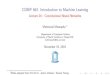 COMP 562: Introduction to Machine Learningcomp562fall18.web.unc.edu/files/2018/11/Comp562_Lec24.pdf · COMP 562: Introduction to Machine Learning Lecture 24 : Convolutional Neural