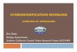 OVERVIEW OF APPROACHES · DETERMINISTIC MODELS • Hydrology & Hydraulics DESCRIPTIVE TOOLS • Sediment Transport • Conceptual Model • Screening Tools • Characterization Tools