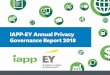 IAPP-EY Annual Privacy Governance Report 2018 · Those who have been following the governance report since its first year in 2015 will see shifts in the data corresponding to this