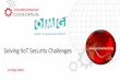 Solving IIoT Security Challenges · • Industrial Internet applications in an environment that resembles real-world conditions. May 17, 2018 20. Industrial sectors have long-established