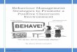 Behaviour Management Strategies to Promote a Positive ... · Behaviour Management Strategies to Promote a Positive Classroom Environment By Alyssa Renée Lumsden ... Maslow’s Hierarchy