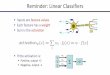 Reminder: Linear Classifiers · Neural Networks Properties § Theorem (Universal Function Approximators). A two-layer neural network with a sufficient number of neurons can approximate