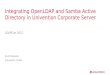 Integrating OpenLDAP and Samba Active Directory in ... · »Each LDAP server maintains an “Up-to-dateness-vector” of uSNChanged values to avoid sending obsolete updates (attribute