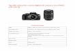 Specifications for canon digital slr camera eos-1200d (18 ... DIGITAL SLR... · Photography is certainly an art and so is the choice of a right camera! In this scenario, when compact