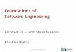 15-313 Foundations of Software Engineeringckaestne/15313/2017/... · Microservices •Building applications as suite of small and easy to replace services –fine grained, one functionality
