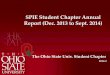SPIE Student Chapter Annual Report (Dec. 2013 to Sept. 2014) · 2014-09-16 · SPIE Student Chapter Annual Report (Dec. 2013 to Sept. 2014) 2014.9 The Ohio State Univ. Student Chapter