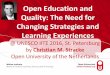 Open Education and Quality: The Need for Changing ... · sharing & re-using slides This work is free to share under the creative commons licence: "Attribution – Noncommercial –