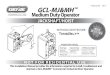 GCL-MJ&MH Medium Duty Operator - Amazon S3 · GCL-MJ&MH Medium Duty Operator w w w . ge niecompany.com 08-12 2.1 Section 2: Safety Information & Instructions IMPORTANTW AR NI G and