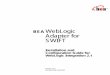 BEA WebLogic Adapter for SWIFT Installation and Configuration Manager for WebLogic, BEA eLink, BEA Manager,