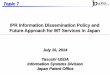 IPR Information Dissemination Policy and Future Approach ... · Machine Translation PAJ DB 1. Patent & Utility Databases 2. Design Database English Databases on IPDL 3. Trademark