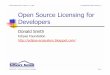 Colorado Software Summit: October 22 – 27, 2006 ... · Donald Smith — Open Source Licensing for Developers Page 32} Patent