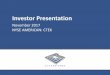 CYN Investor Presentation - November 2017...Investor Presentation November 2017 NYSE AMERICAN: CTEK 2 Safe Harbor Statements This presentation contains, and our officers and representatives