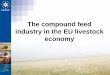 The compound feed industry in the EU livestock economy · Feed material consumption by the EU compound feed industry Cakes & Meals 25% Pulses 5% Dairy products 1% Dried forage 3%