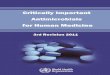 WHO Advisory Group on Integrated Surveillance · 2013-09-15 · cephalosporins and macrolides. The WHO Advisory Group on Integrated Surveillance of Antimicrobial Resistance (AGISAR)