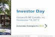 Investor Days1.q4cdn.com/456119668/files/doc_presentations/2013/MIC... · 2015-11-12 · Genworth MI Canada Inc. (TSX:MIC) Actionable Strategies for 2014 ©2013 Google ©2013 Google